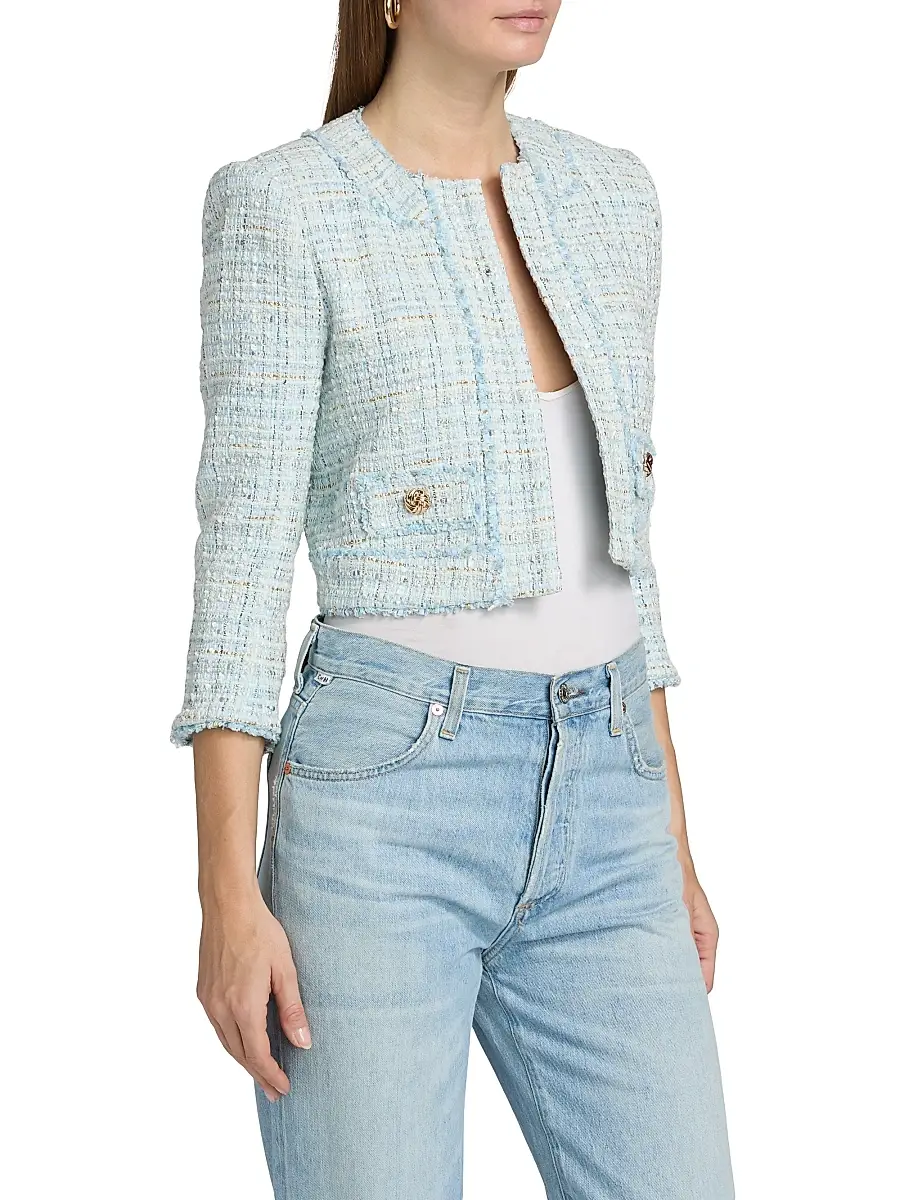 Generation Love Women's Salvador Tweed Blazer | Thumbnail 4 Generation Love Women's Salvador Tweed Blazer | Thumbnail 4