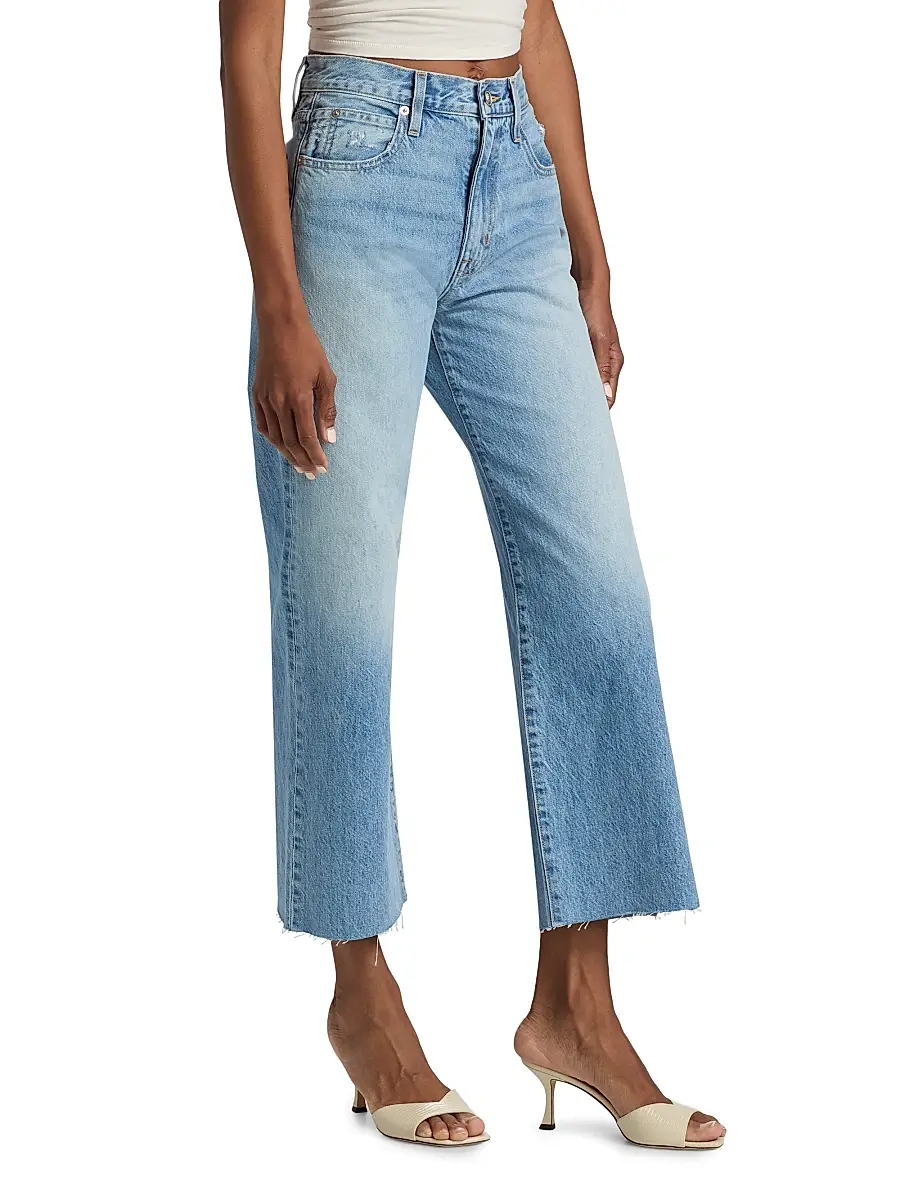 SLVRLAKE Women's Grace Wide-Leg Crop Jeans | Thumbnail 4 SLVRLAKE Women's Grace Wide-Leg Crop Jeans | Thumbnail 4
