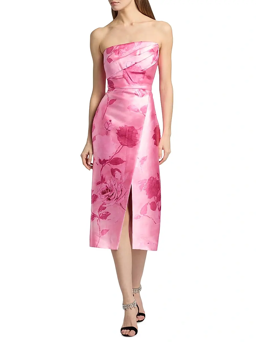 Kay Unger Women's Addison Tea-Length Strapless Cocktail Dress | Thumbnail 2 Kay Unger Women's Addison Tea-Length Strapless Cocktail Dress | Thumbnail 2