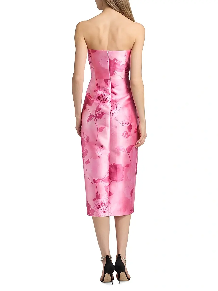 Kay Unger Women's Addison Tea-Length Strapless Cocktail Dress | Thumbnail 5 Kay Unger Women's Addison Tea-Length Strapless Cocktail Dress | Thumbnail 5