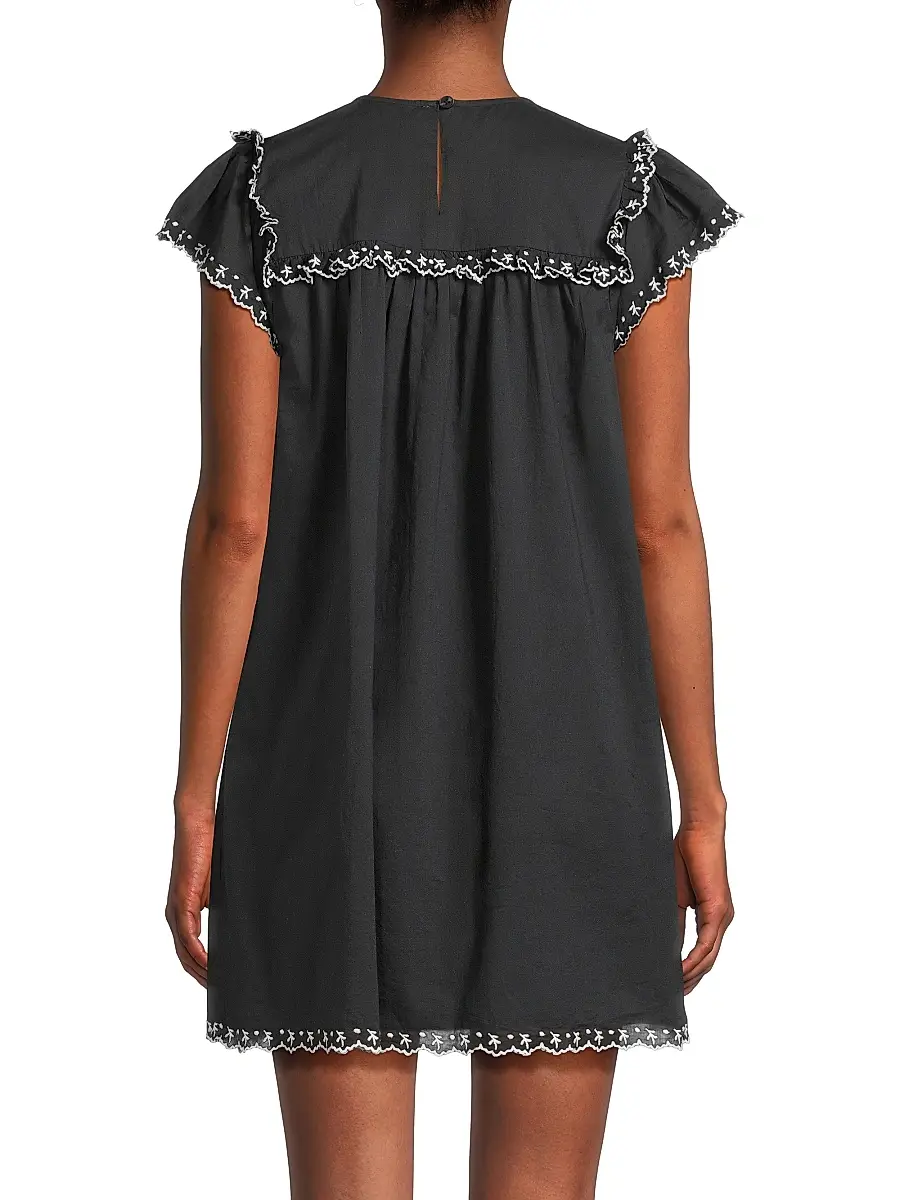 Ciao Lucia Women's Mari Cotton Voile Babydoll Minidress | Thumbnail 5 Ciao Lucia Women's Mari Cotton Voile Babydoll Minidress | Thumbnail 5