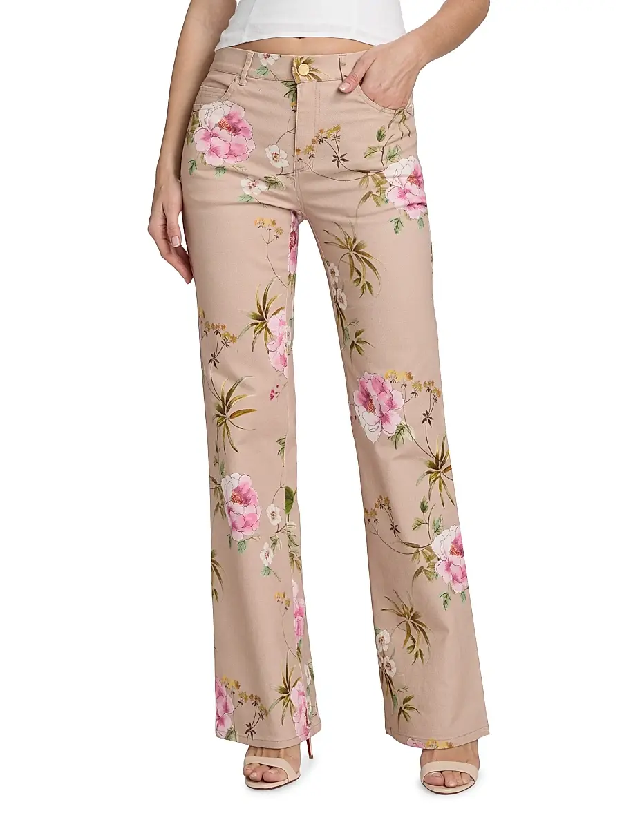 Kobi Halperin Women's Leigh Floral Cotton Twill Pants | Thumbnail 3