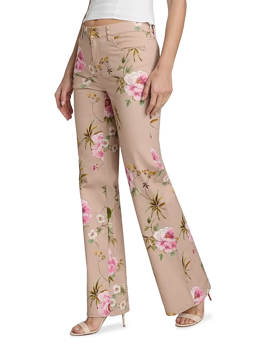 Kobi Halperin Women's Leigh Floral Cotton Twill Pants | Thumbnail 4
