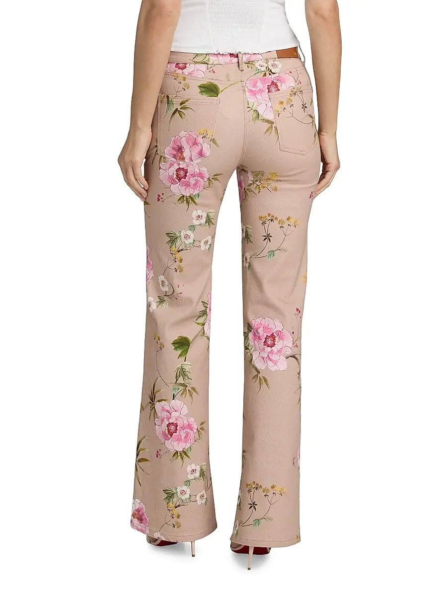 Kobi Halperin Women's Leigh Floral Cotton Twill Pants | Thumbnail 5