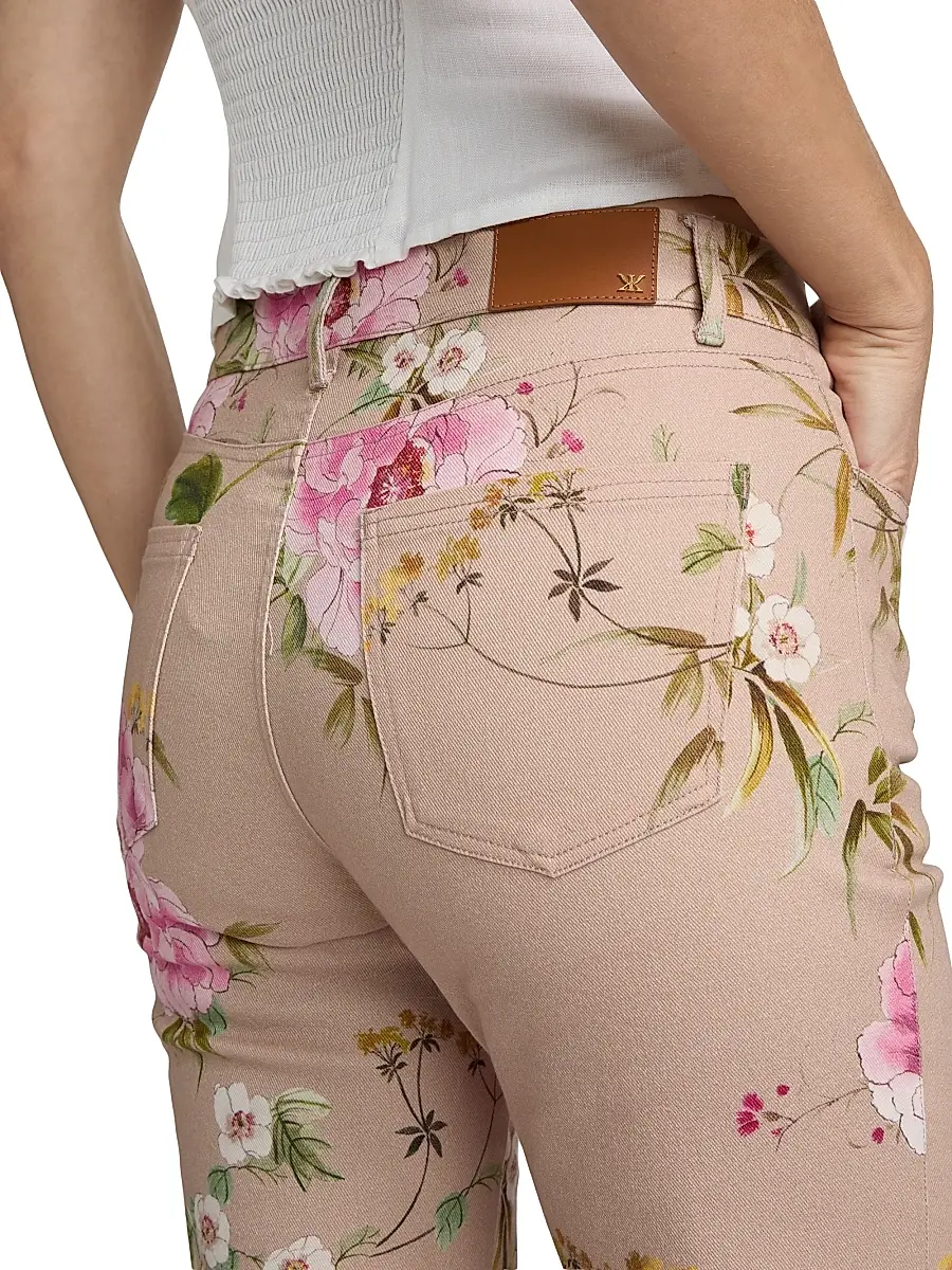 Kobi Halperin Women's Leigh Floral Cotton Twill Pants | Thumbnail 6