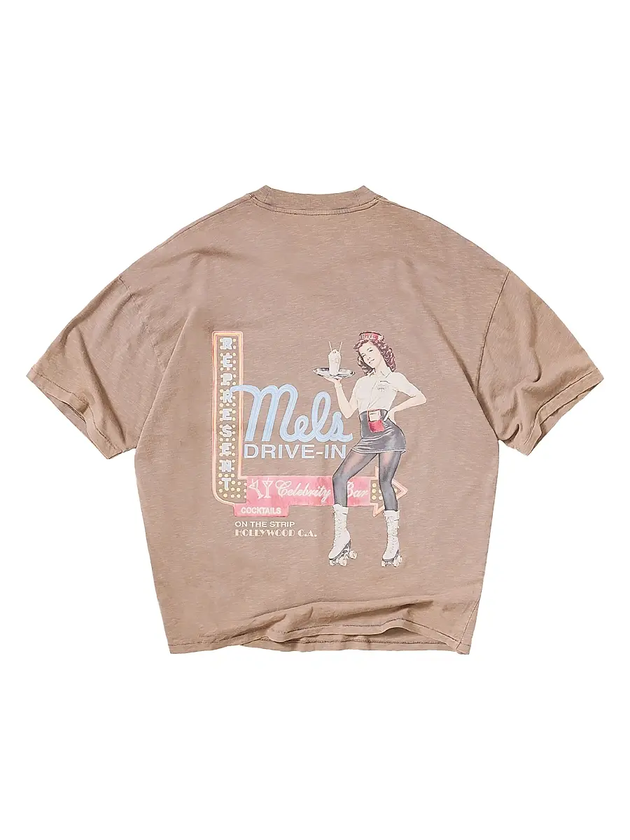 Represent Men's Mel's Dinner Cotton Crewneck T-Shirt | Thumbnail 3 Represent Men's Mel's Dinner Cotton Crewneck T-Shirt | Thumbnail 3