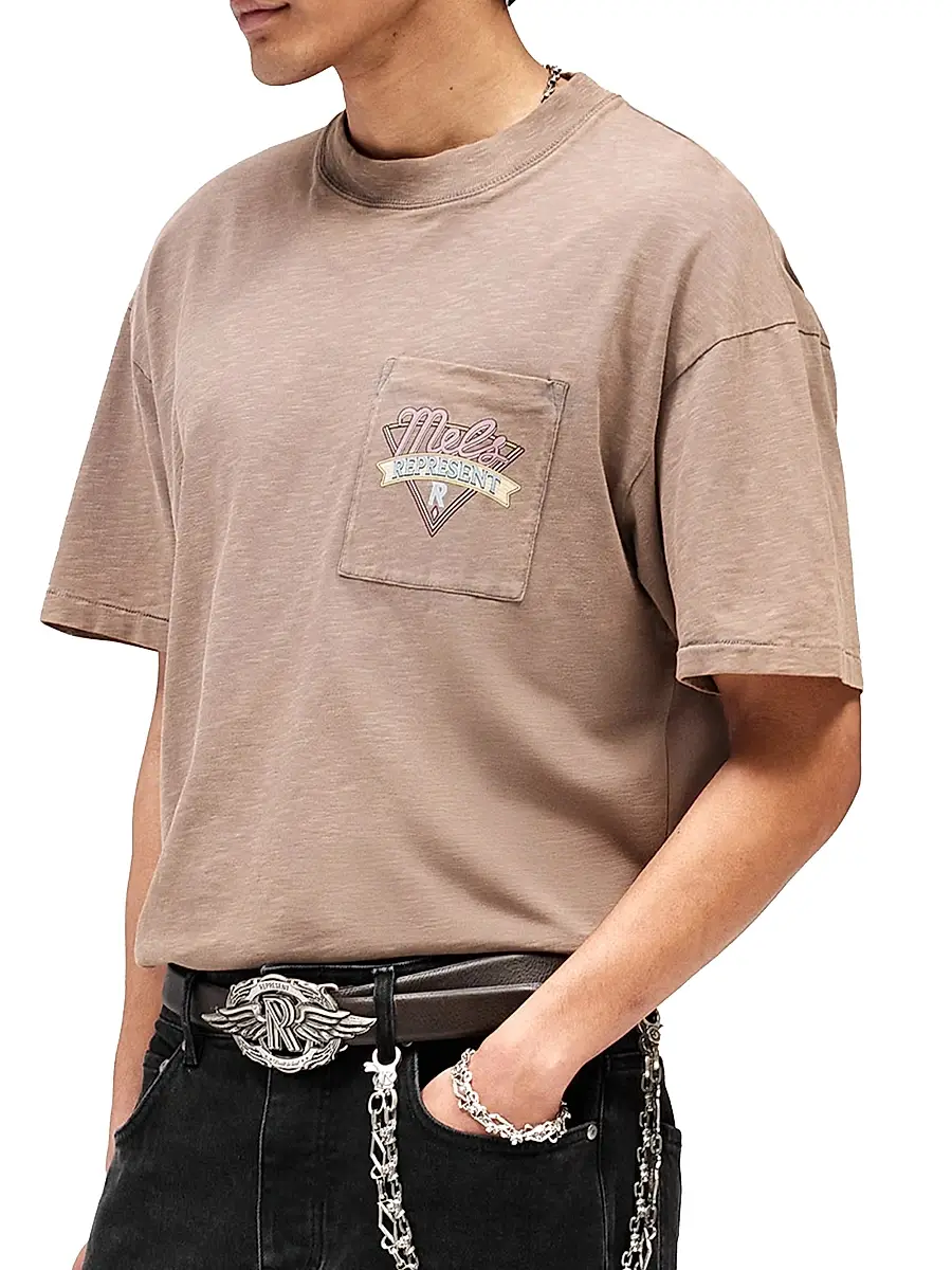 Represent Men's Mel's Dinner Cotton Crewneck T-Shirt | Thumbnail 5 Represent Men's Mel's Dinner Cotton Crewneck T-Shirt | Thumbnail 5