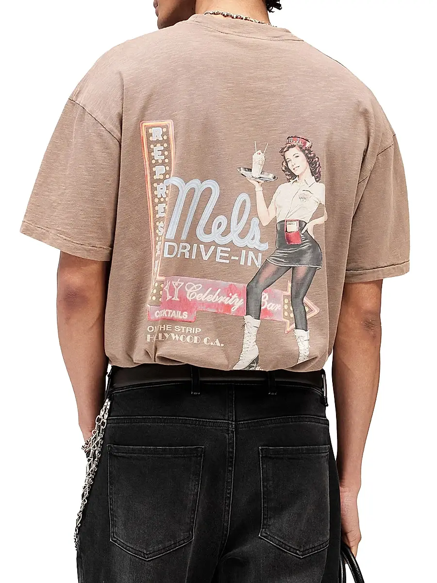 Represent Men's Mel's Dinner Cotton Crewneck T-Shirt | Thumbnail 7 Represent Men's Mel's Dinner Cotton Crewneck T-Shirt | Thumbnail 7
