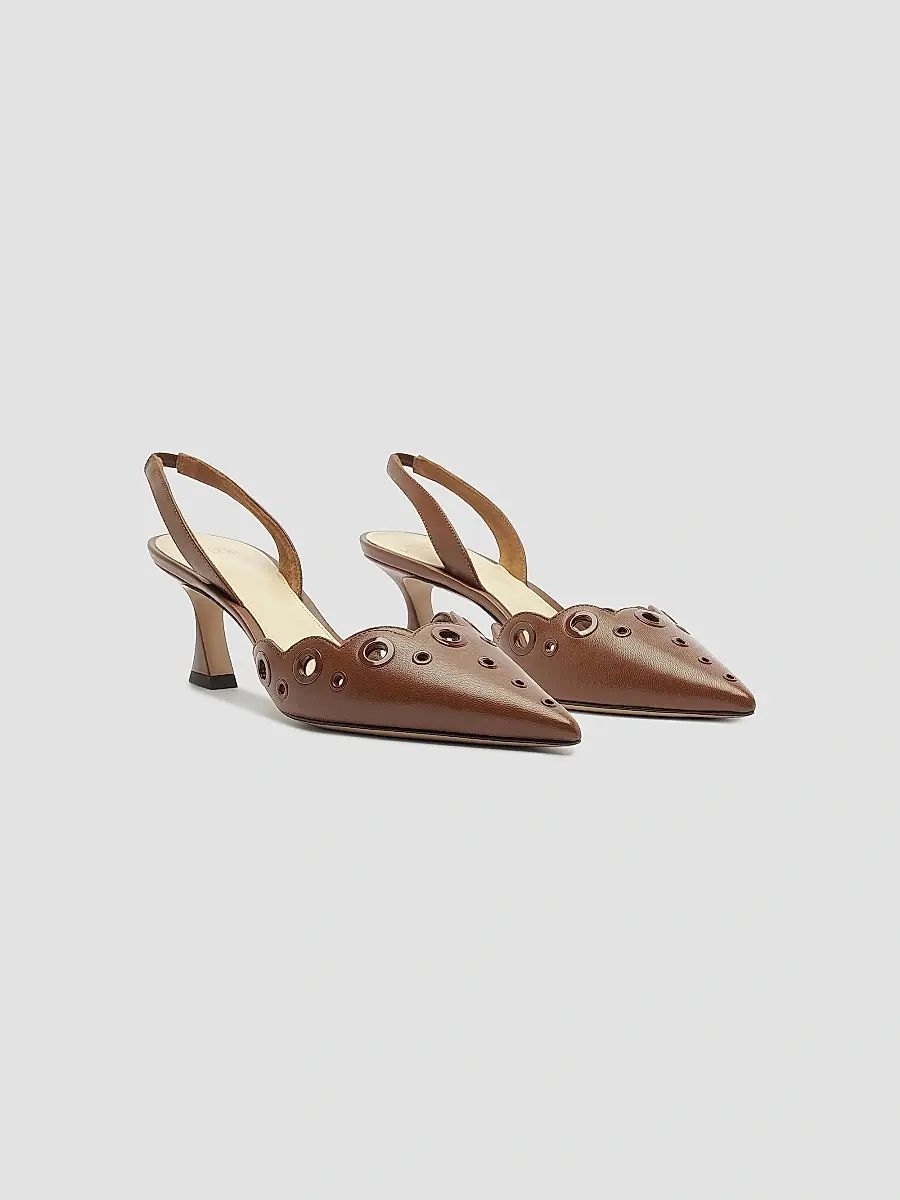 Alexandre Birman Women's Miley 60MM Eyelet Leather Slingback Pumps | Thumbnail 9 Alexandre Birman Women's Miley 60MM Eyelet Leather Slingback Pumps | Thumbnail 9