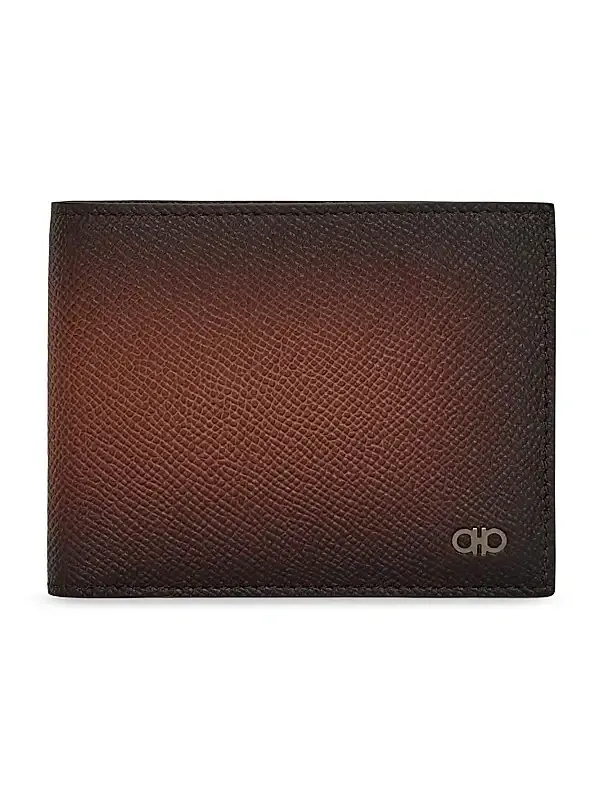 Men's Gradient Leather Bifold Wallet