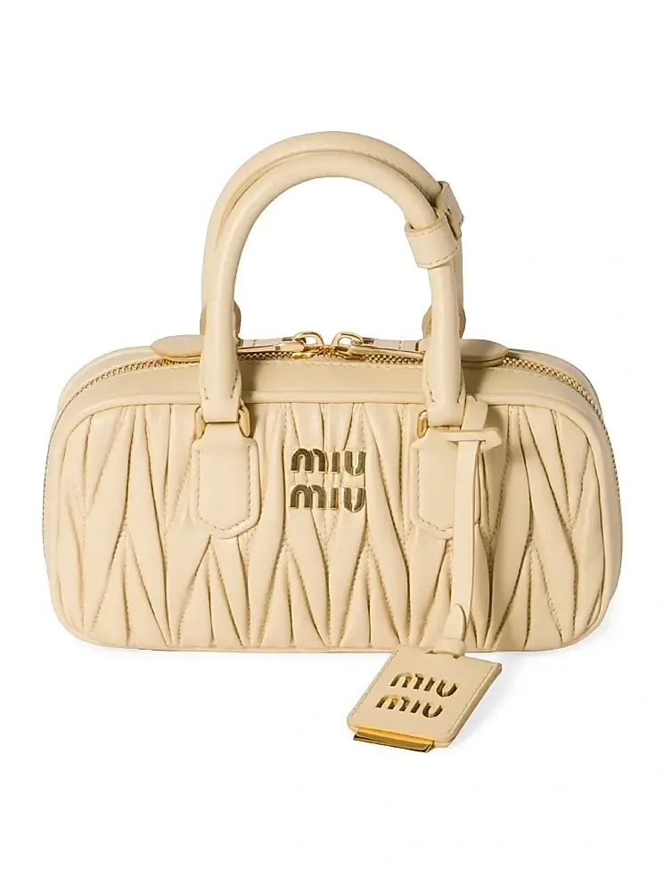 Women's Arcadie Matelasse Nappa Leather Mini Top Handle Bag