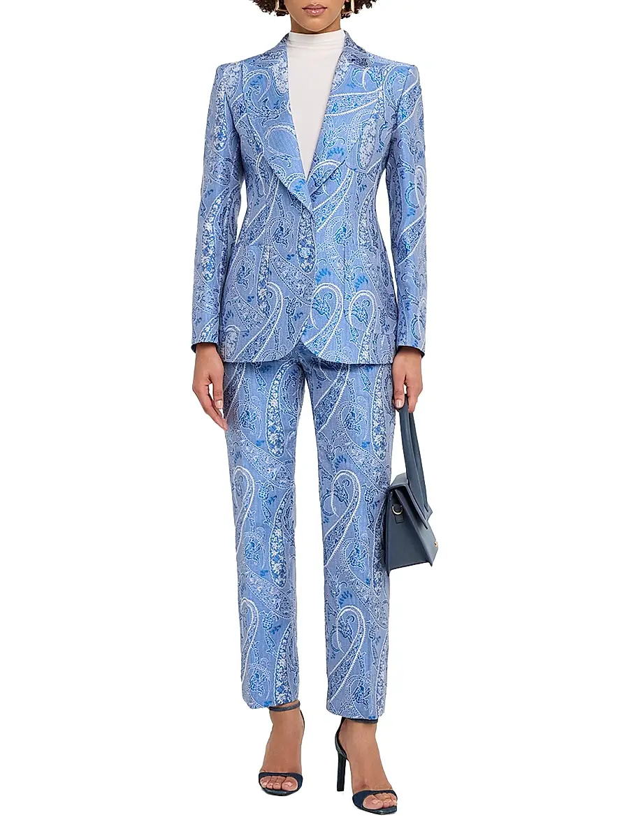 Etro Women's Paisley Single-Breasted Blazer | Thumbnail 2 Etro Women's Paisley Single-Breasted Blazer | Thumbnail 2