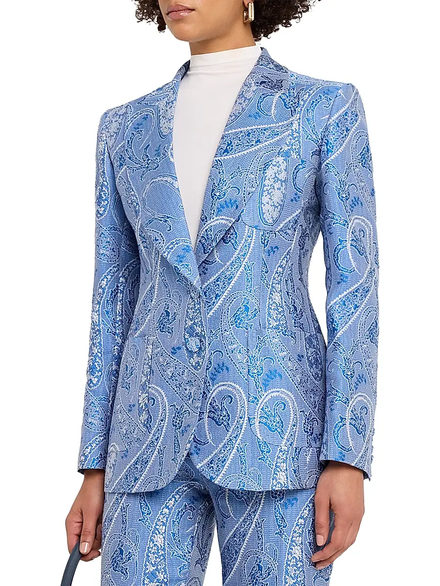 Etro Women's Paisley Single-Breasted Blazer | Thumbnail 3 Etro Women's Paisley Single-Breasted Blazer | Thumbnail 3