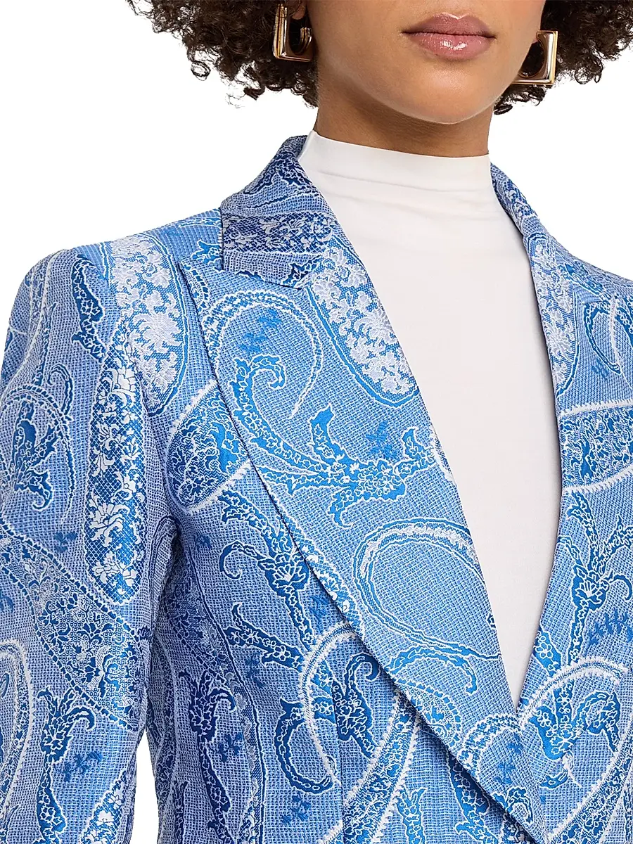 Etro Women's Paisley Single-Breasted Blazer | Thumbnail 5 Etro Women's Paisley Single-Breasted Blazer | Thumbnail 5
