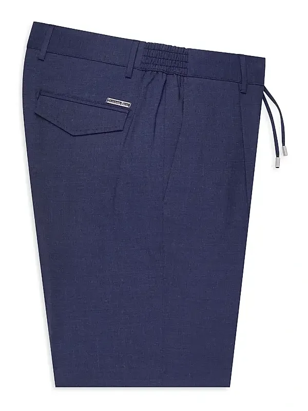 Men's Virgin Wool Blend Bermuda Shorts
