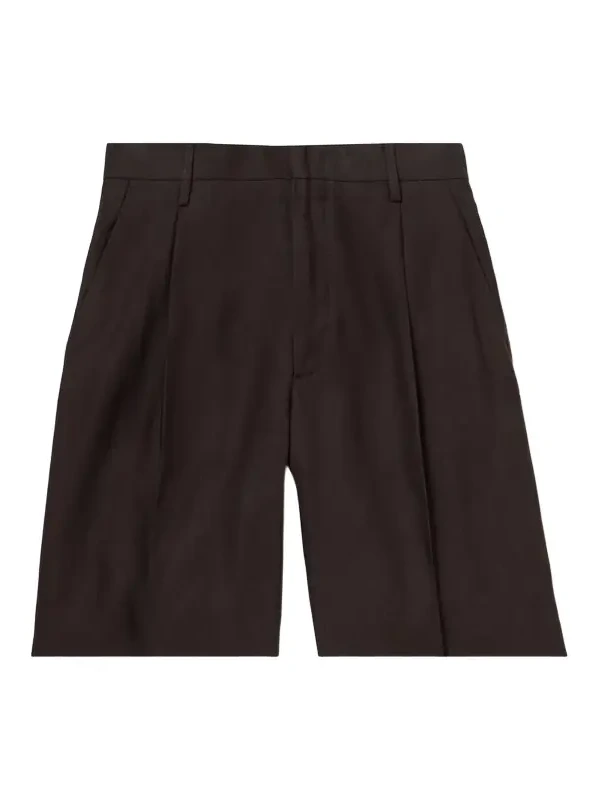 Kay 1808 Straight-Leg Pleated LENZING™ ECOVERO™ Panama Shorts - Men Kay 1808 Straight-Leg Pleated LENZING™ ECOVERO™ Panama Shorts - Men