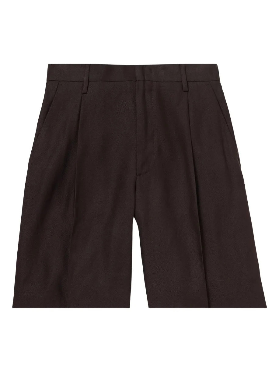 Kay 1808 Straight-Leg Pleated LENZING™ ECOVERO™ Panama Shorts - Men Kay 1808 Straight-Leg Pleated LENZING™ ECOVERO™ Panama Shorts - Men