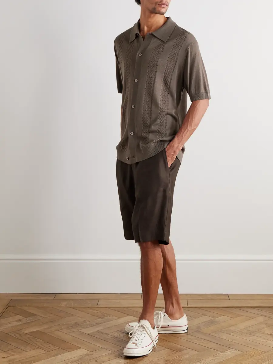 NN07 Billie 1808 LENZING™ ECOVERO™ and Linen-Blend Shorts - Men | Thumbnail 2 NN07 Billie 1808 LENZING™ ECOVERO™ and Linen-Blend Shorts - Men | Thumbnail 2