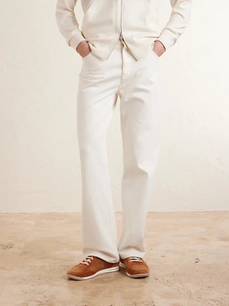 Brunello Cucinelli Leather-Trimmed Suede Sneakers - Men | Thumbnail 2 Brunello Cucinelli Leather-Trimmed Suede Sneakers - Men | Thumbnail 2