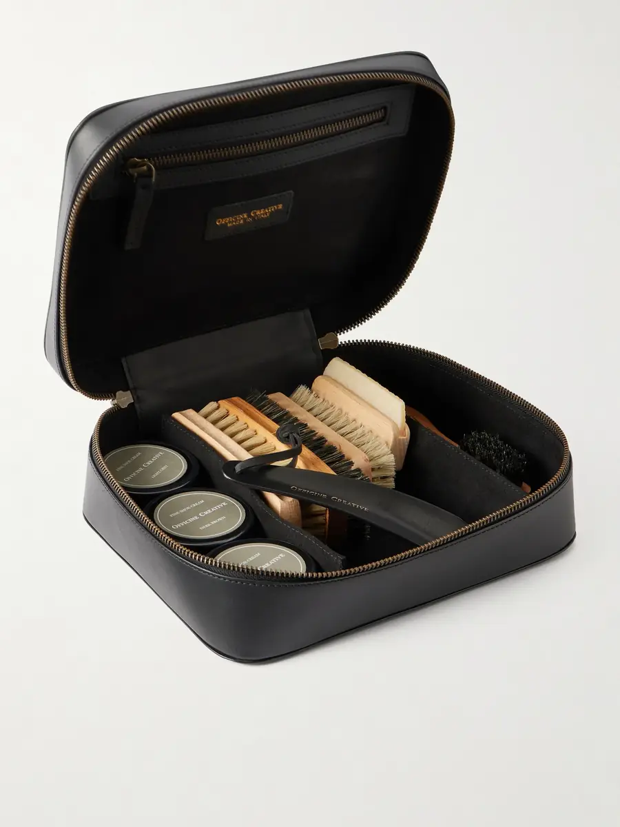 Officine Creative Shoe Care Set with Leather Case - Men | Thumbnail 2 Officine Creative Shoe Care Set with Leather Case - Men | Thumbnail 2