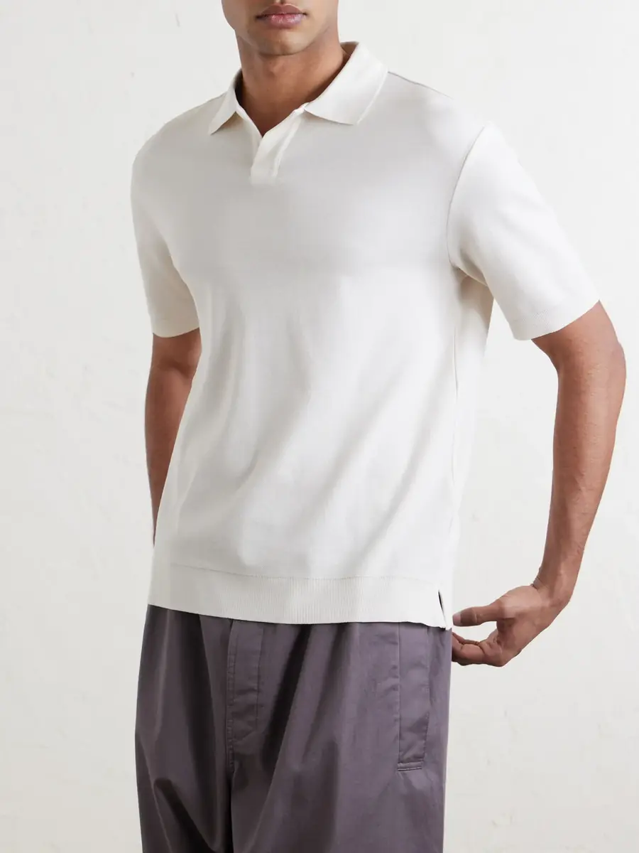 Altea Pierre Honeycomb-Knit Cotton-Piqué Polo Shirt - Men | Thumbnail 3 Altea Pierre Honeycomb-Knit Cotton-Piqué Polo Shirt - Men | Thumbnail 3