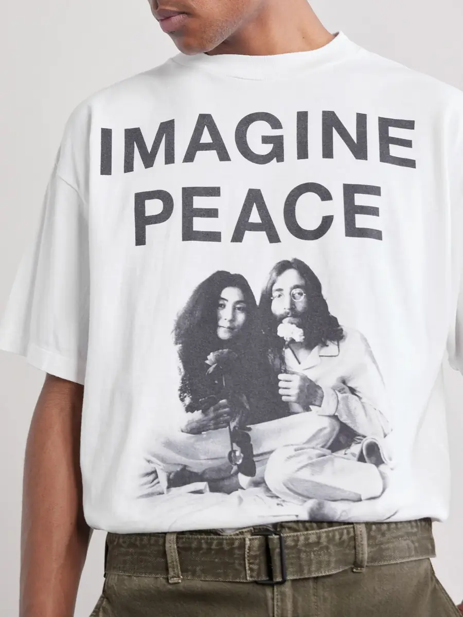 SAINT Mxxxxxx John Lennon Printed Cotton-Jersey T-shirt - Men | Thumbnail 5 SAINT Mxxxxxx John Lennon Printed Cotton-Jersey T-shirt - Men | Thumbnail 5