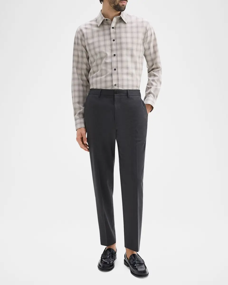 Theory Men's Curtis Drawstring Motion Wool Pants | Thumbnail 2