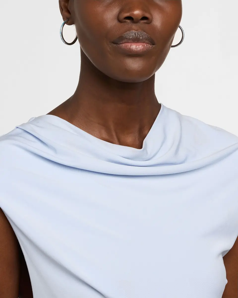 Jan Leslie Blue Mother-of-Pearl Dash Hoop Earrings in Sterling Silver | Thumbnail 2