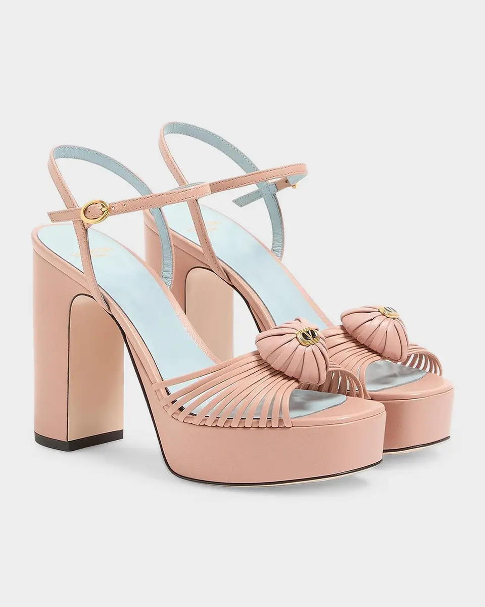 Valentino Garavani 115mm VLogo Leather Platform Sandals | Thumbnail 5 Valentino Garavani 115mm VLogo Leather Platform Sandals | Thumbnail 5
