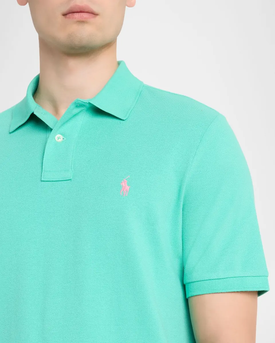 Polo Ralph Lauren Men's The Iconic Mesh Classic-Fit Polo Shirt | Thumbnail 5 Polo Ralph Lauren Men's The Iconic Mesh Classic-Fit Polo Shirt | Thumbnail 5