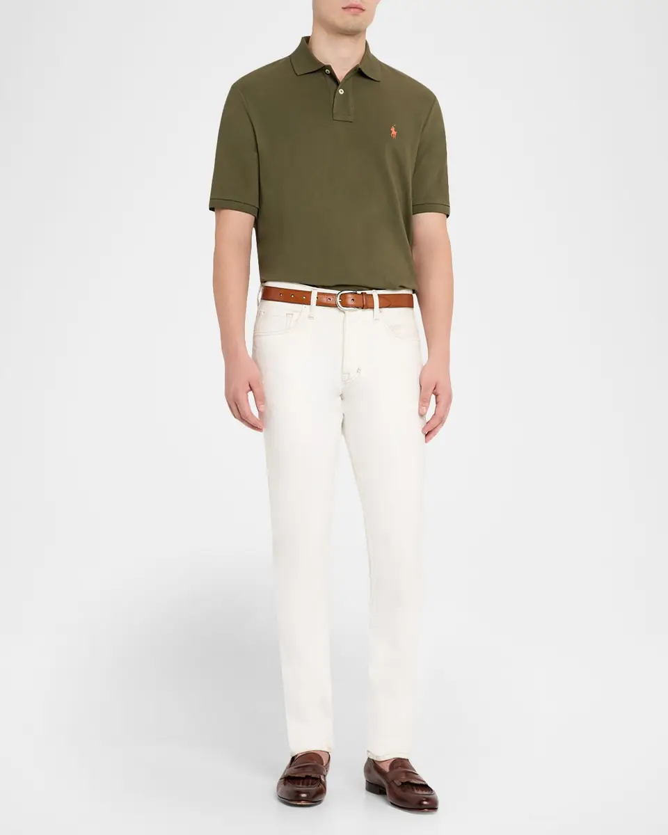 Polo Ralph Lauren Men's The Iconic Mesh Classic-Fit Polo Shirt | Thumbnail 2 Polo Ralph Lauren Men's The Iconic Mesh Classic-Fit Polo Shirt | Thumbnail 2