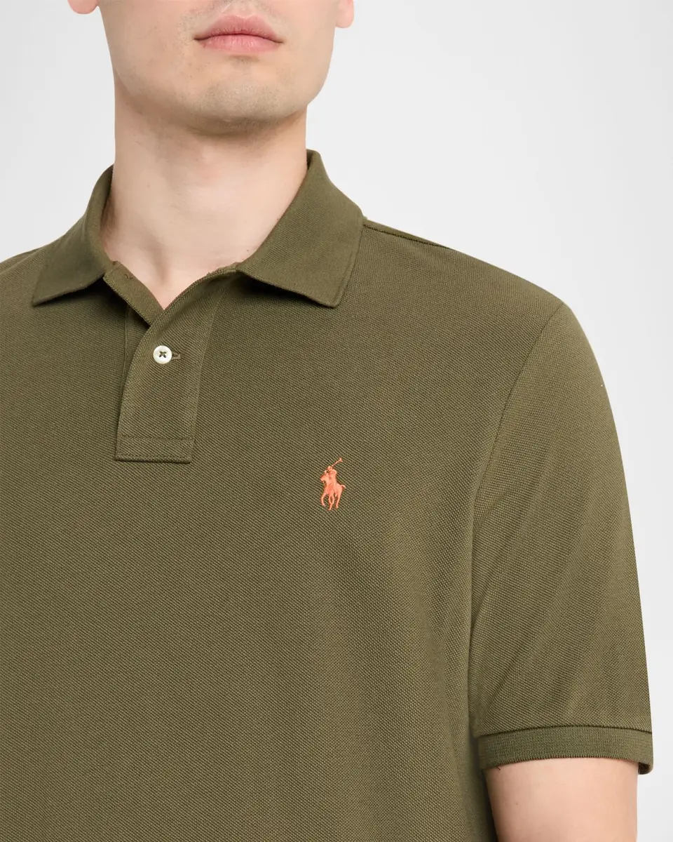Polo Ralph Lauren Men's The Iconic Mesh Classic-Fit Polo Shirt | Thumbnail 5 Polo Ralph Lauren Men's The Iconic Mesh Classic-Fit Polo Shirt | Thumbnail 5