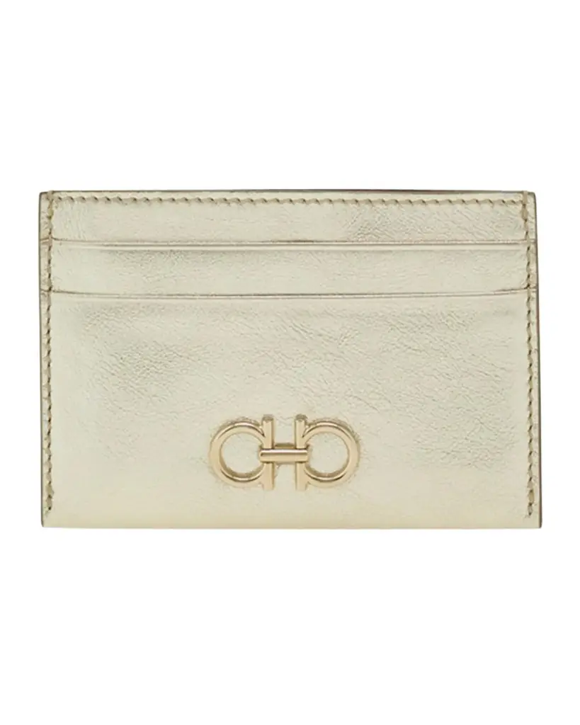 Ferragamo Gancini Leather Card Holder | Image 1 Ferragamo Gancini Leather Card Holder | Image 1