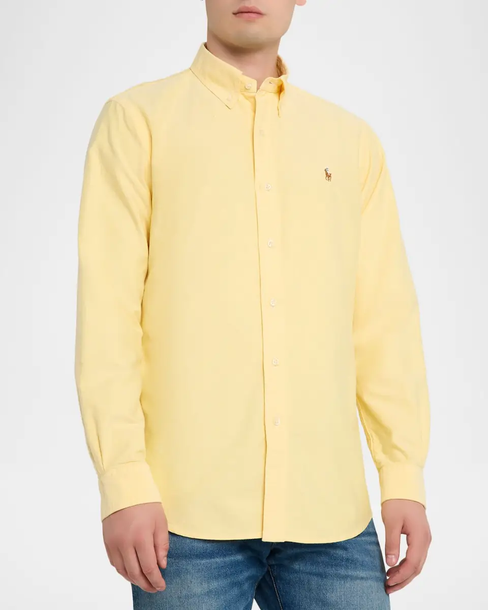Polo Ralph Lauren Men's Classic-Fit Oxford Button-Down Shirt | Thumbnail 4 Polo Ralph Lauren Men's Classic-Fit Oxford Button-Down Shirt | Thumbnail 4