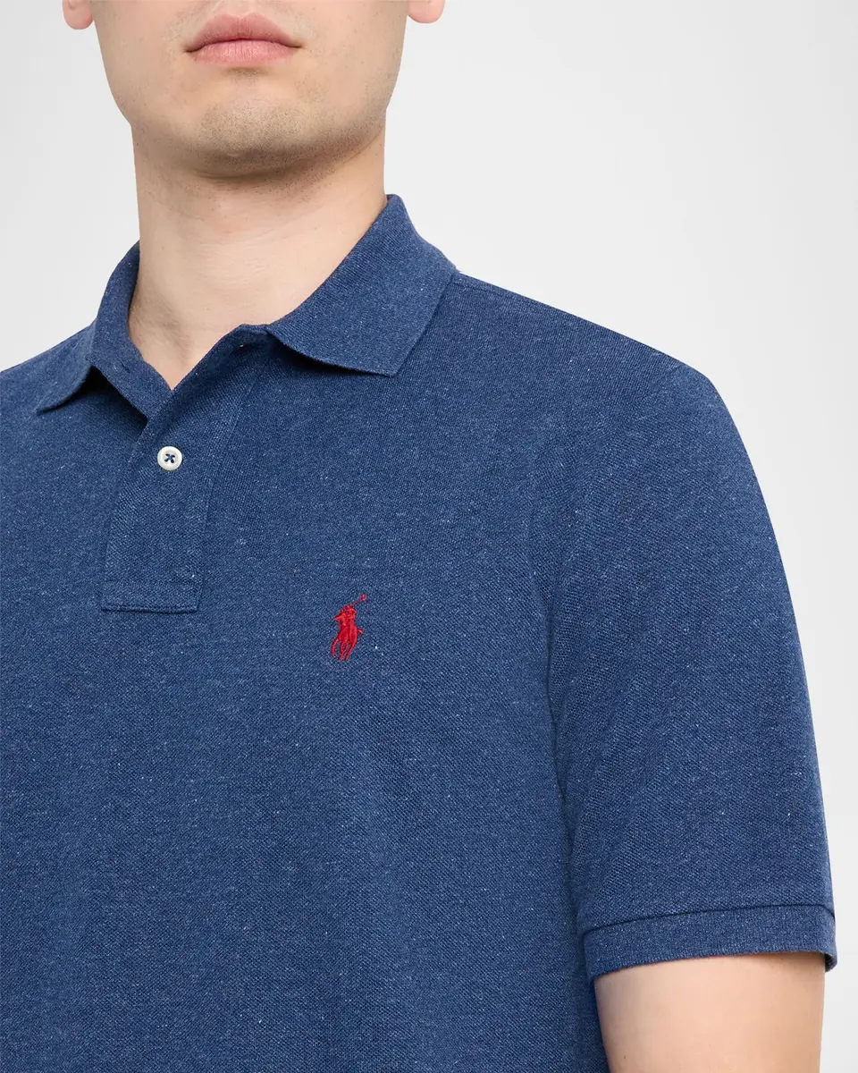Polo Ralph Lauren Men's The Iconic Mesh Classic-Fit Polo Shirt | Thumbnail 5 Polo Ralph Lauren Men's The Iconic Mesh Classic-Fit Polo Shirt | Thumbnail 5