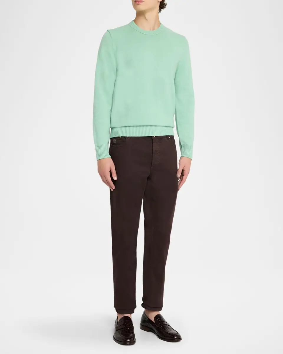 Vince Men's Wool-Cashmere Crewneck Sweater | Thumbnail 2 Vince Men's Wool-Cashmere Crewneck Sweater | Thumbnail 2