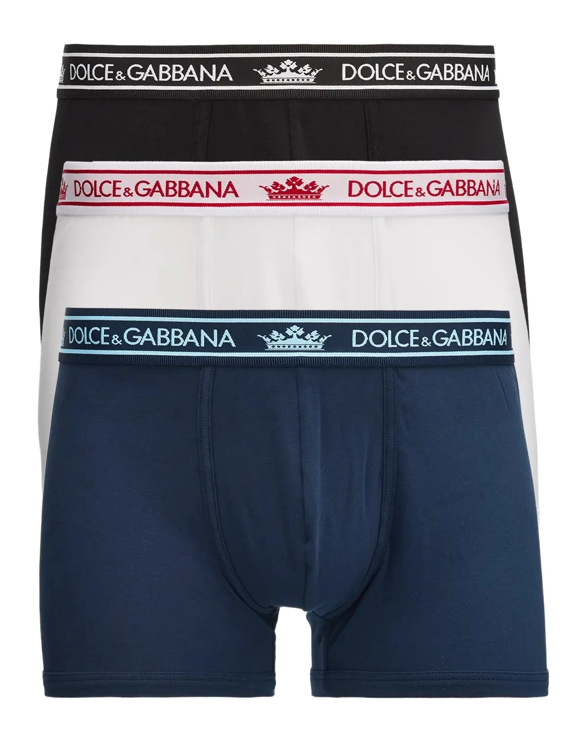 Men's Cotton Jersey Crown Logo 3-Pack Boxer Briefs Men's Cotton Jersey Crown Logo 3-Pack Boxer Briefs