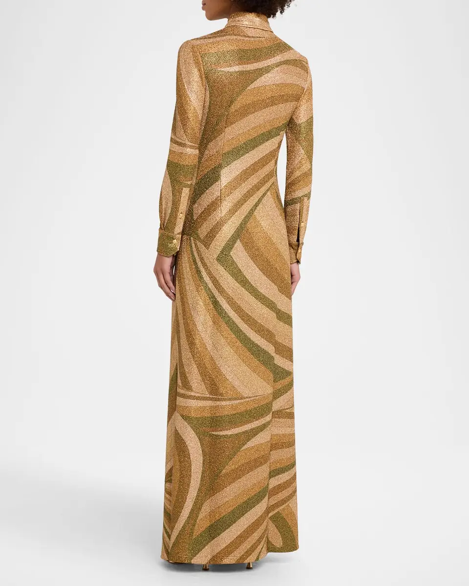 Pucci Iride Print Jersey Lame Dress | Thumbnail 3 Pucci Iride Print Jersey Lame Dress | Thumbnail 3