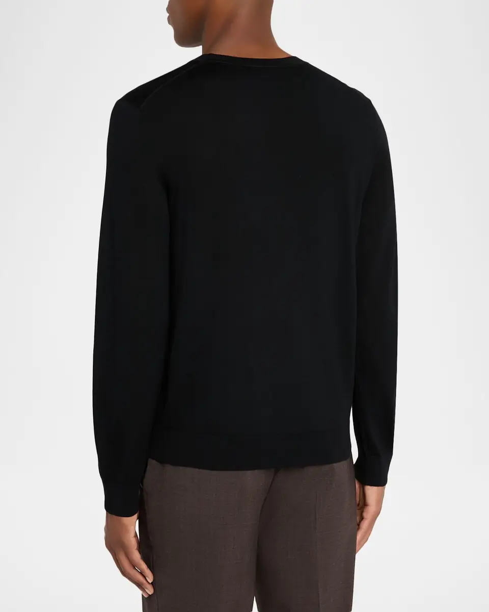 Theory Men's Crewneck Sweater in Regal Merino | Thumbnail 2 Theory Men's Crewneck Sweater in Regal Merino | Thumbnail 2