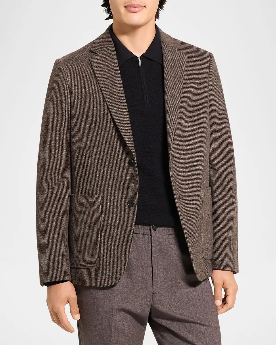 Theory Men's Clinton Jacket in City Knit Twill | Thumbnail 4