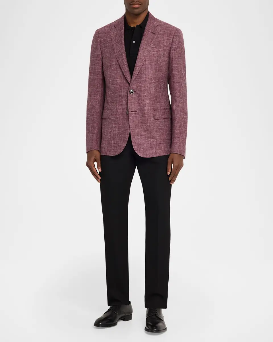 Giorgio Armani Men's Wool Silk Linen Sport Coat | Thumbnail 2 Giorgio Armani Men's Wool Silk Linen Sport Coat | Thumbnail 2