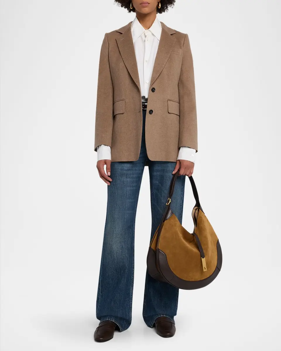 Polo Ralph Lauren Polo ID Suede Large Shoulder Bag | Thumbnail 5