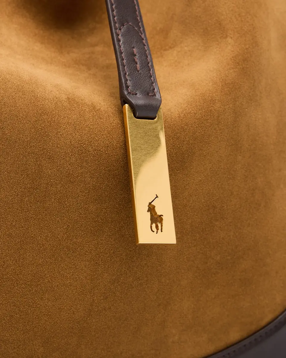Polo Ralph Lauren Polo ID Suede Large Shoulder Bag | Thumbnail 6