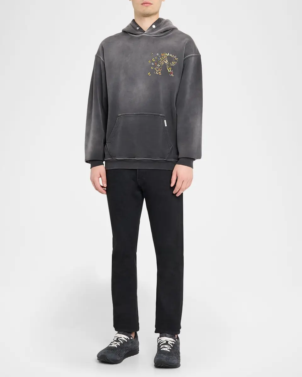 Represent Men's Butterfly Initial Cotton Hoodie | Thumbnail 2