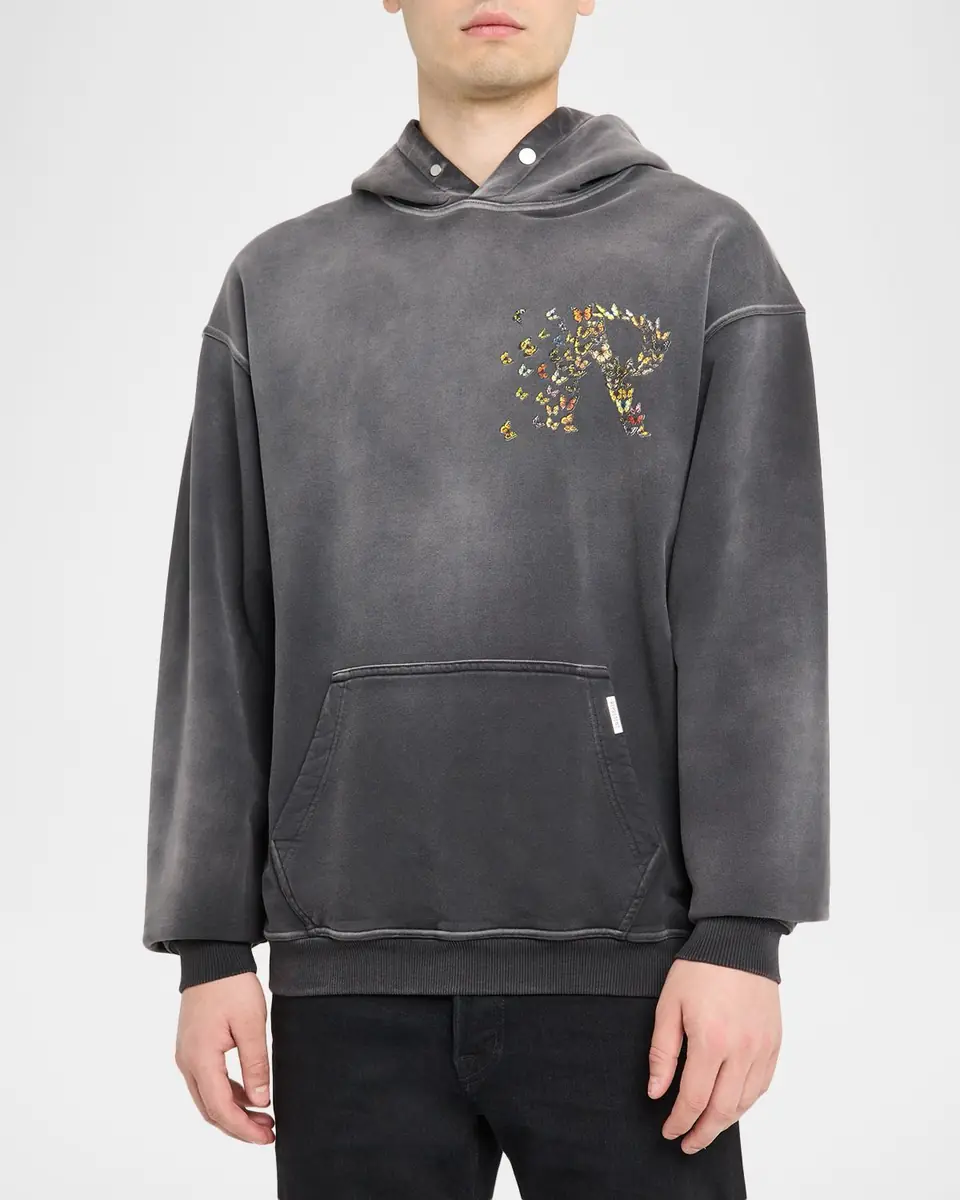 Represent Men's Butterfly Initial Cotton Hoodie | Thumbnail 4
