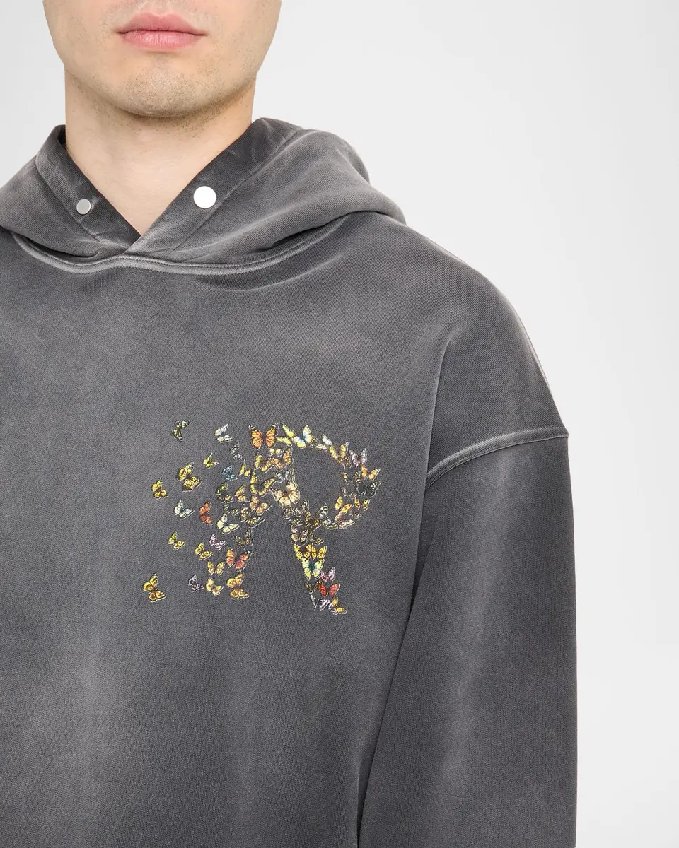 Represent Men's Butterfly Initial Cotton Hoodie | Thumbnail 5