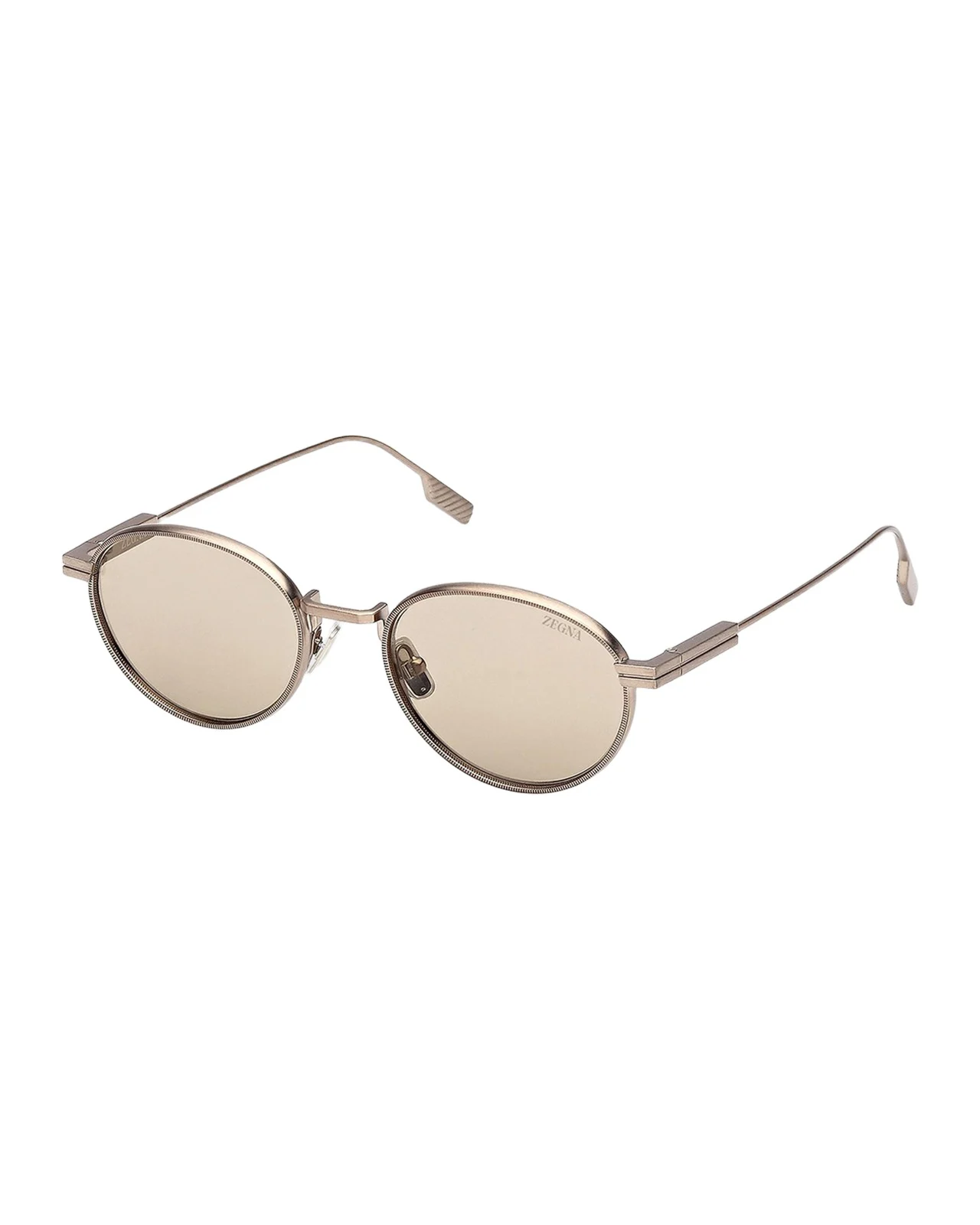 Zegna 52mm Acetate & Metal Round Sunglasses