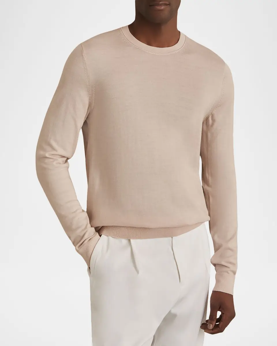 Reiss Men's Wessex Merino-Wool Crewneck Sweater | Thumbnail 2 Reiss Men's Wessex Merino-Wool Crewneck Sweater | Thumbnail 2