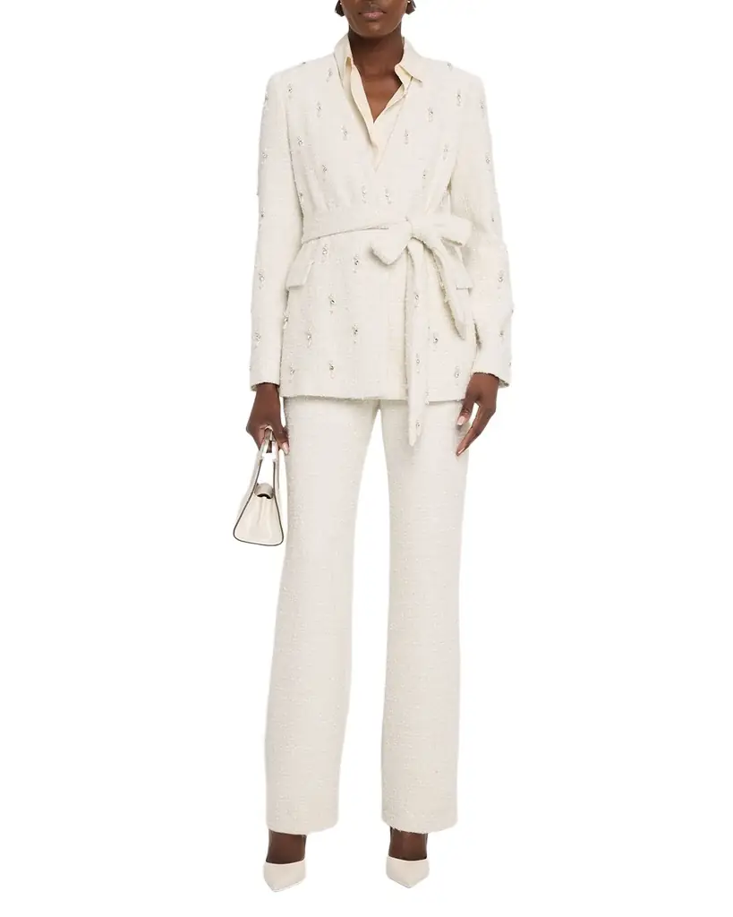Boucle Tweed Bootcut Pants Boucle Tweed Bootcut Pants