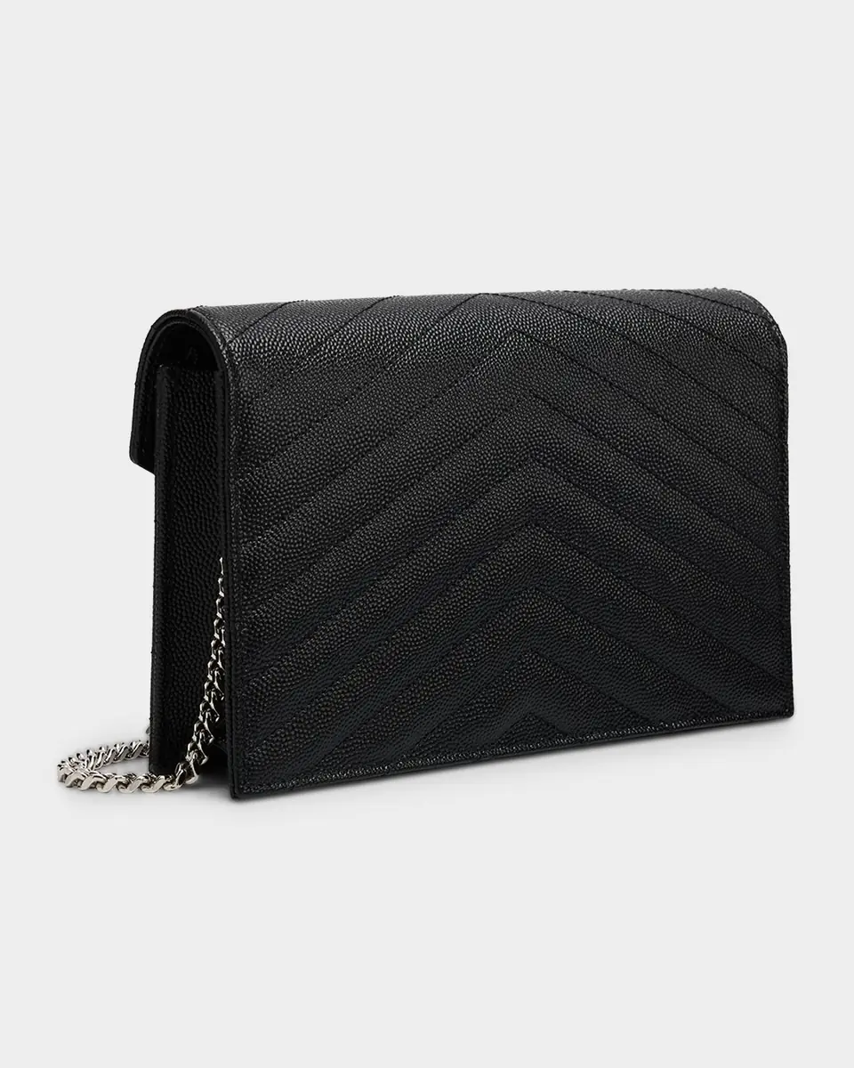 Saint Laurent Cassandre YSL Shoulder Bag in Chevron Quilted Leather | Thumbnail 2 Saint Laurent Cassandre YSL Shoulder Bag in Chevron Quilted Leather | Thumbnail 2